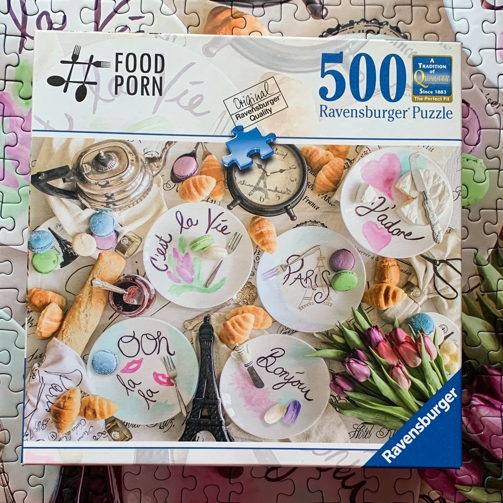 Ravensburger Parisian Brunch Puzzle with Pastel Colors 500